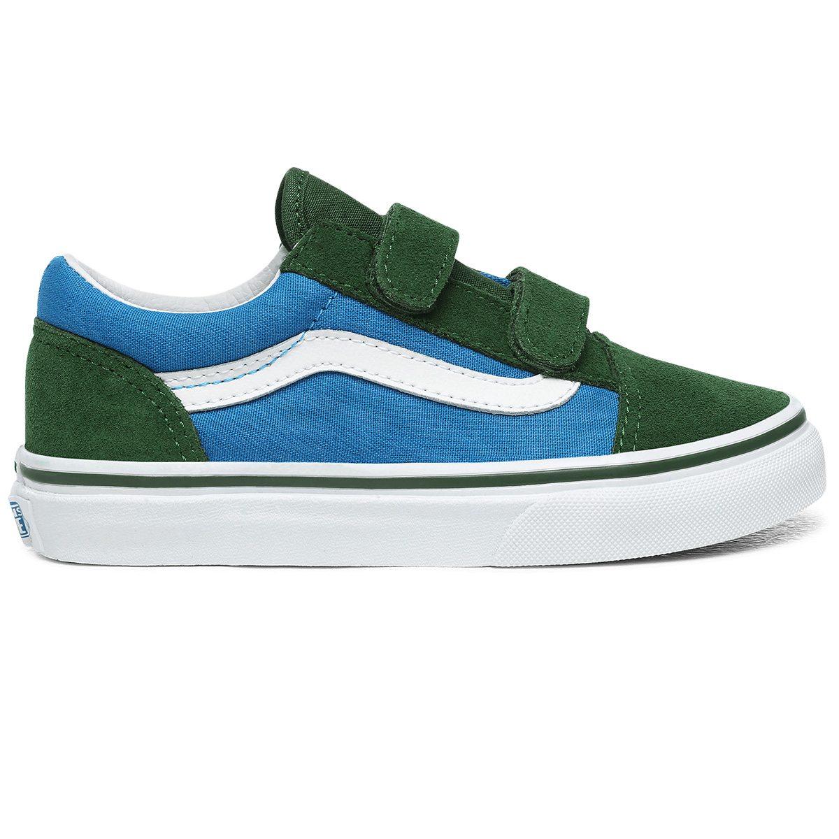 Vans Junior Old Skool V 2-Tone Mdtrnbl/Grnrpstrs