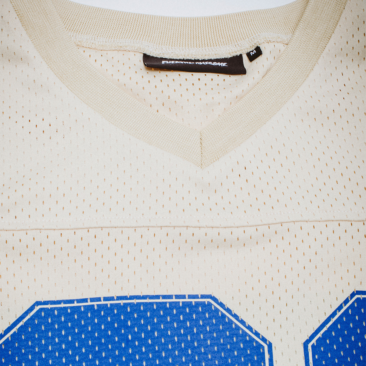 Fucking Awesome Stamp Logo Practice Jersey Cream Blue Fucking Awesome Stamp Logo Practice Jersey Cream Blue