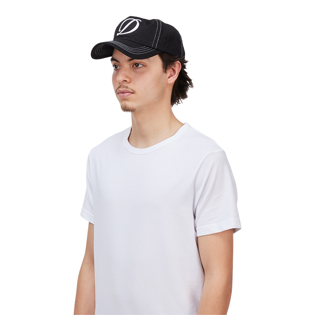Dime Cursive Denim Worker Cap Black Washed