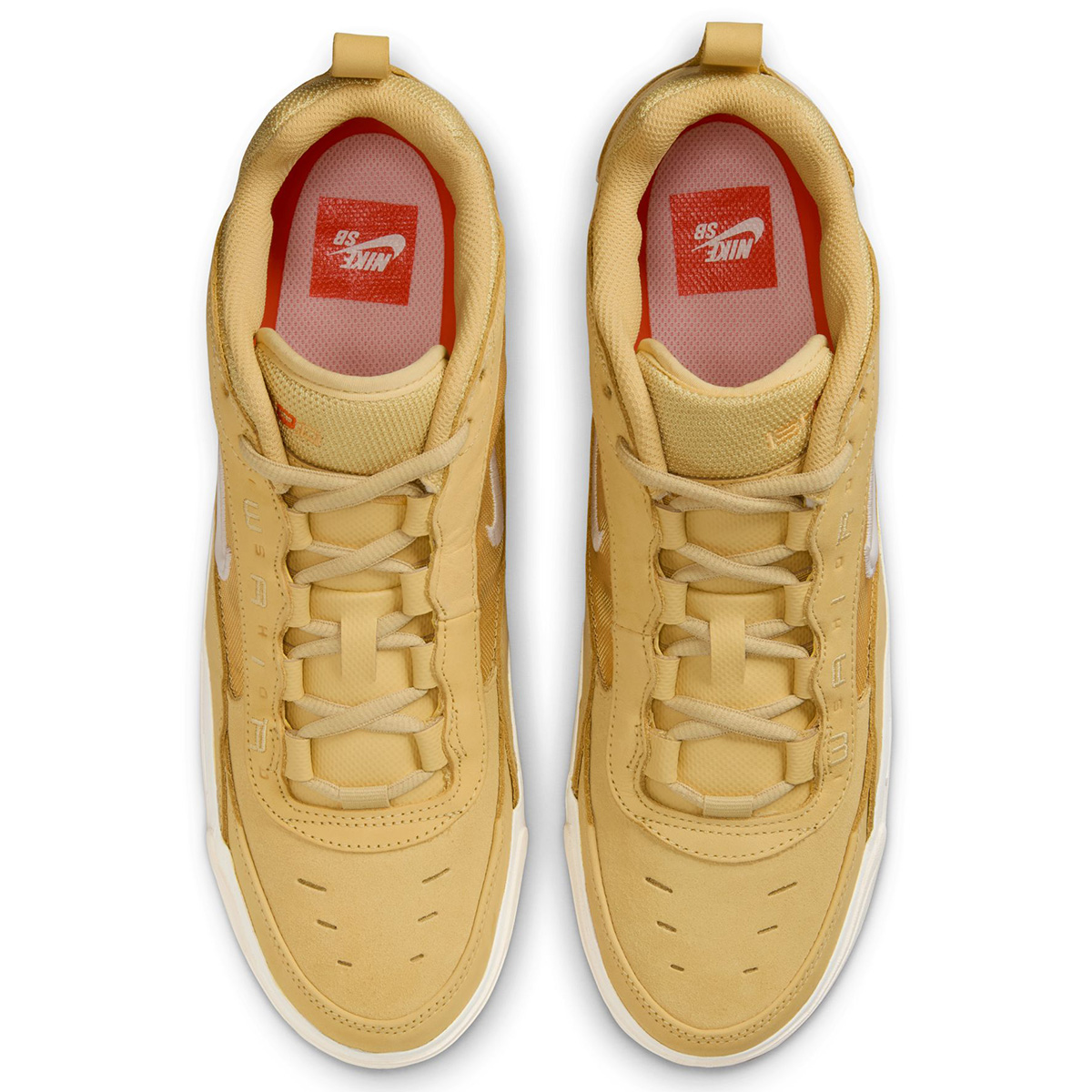 Nike SB Air Max Ishod ISO Saturn Gold/Sail-Saturn Gold-Solar Flare-Gum Lt Brown-Safety Orange
