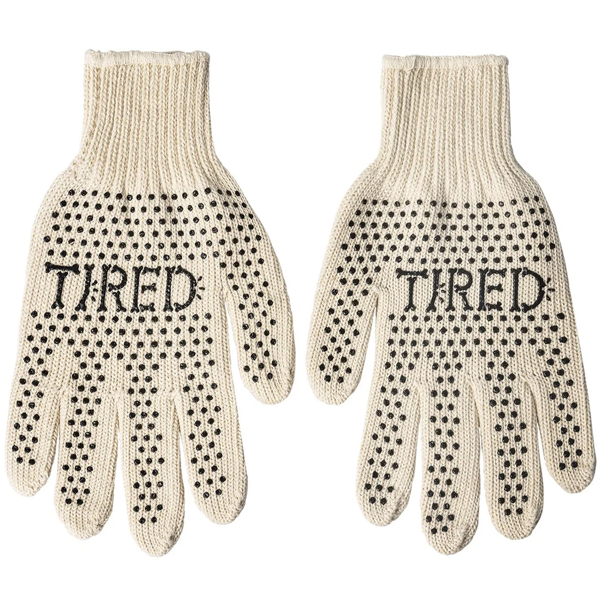 Tired Bones Work Gloves Natural/Black Tired Bones Work Gloves Natural/Black