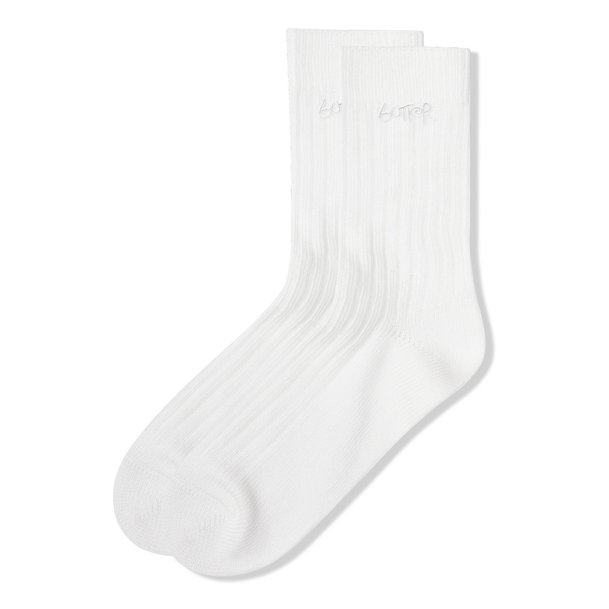 Butter Goods Mid-Cut Socks White