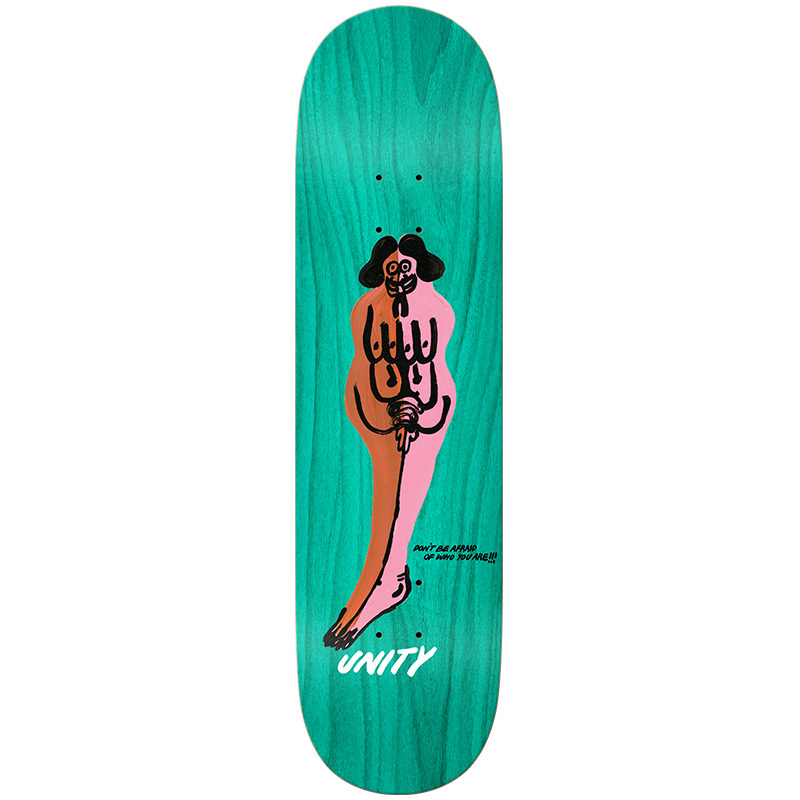 Unity Together Skateboard Deck Assorted Woodstain 8.06