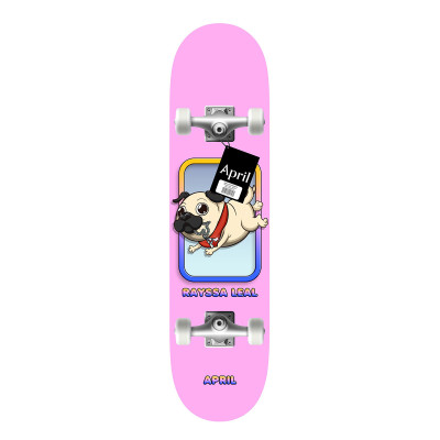 April OG Logo Complete Skateboard Red 8.25 | Skatestore