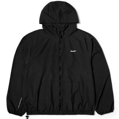 HUF Rainier Shell Jacket Black | Skatestore