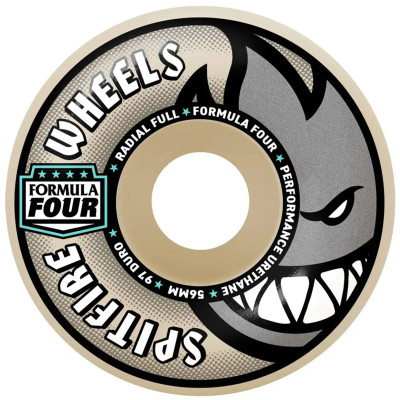 Spitfire Formula Four Radial Full Wheels Natural 9 | Skatestore
