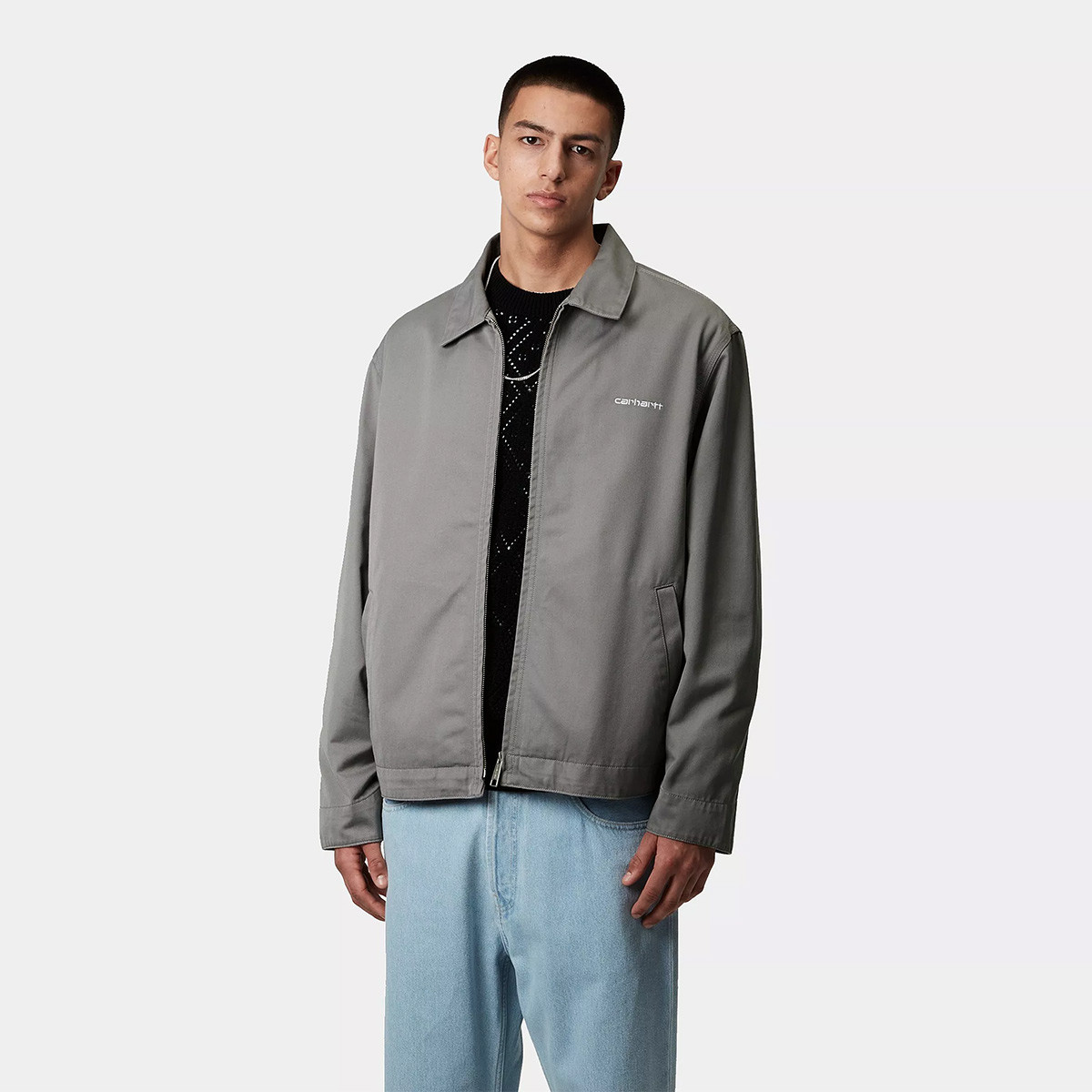 Carhartt WIP Module Script Jacket Yosemite/White Rinsed | S | 1142414_S